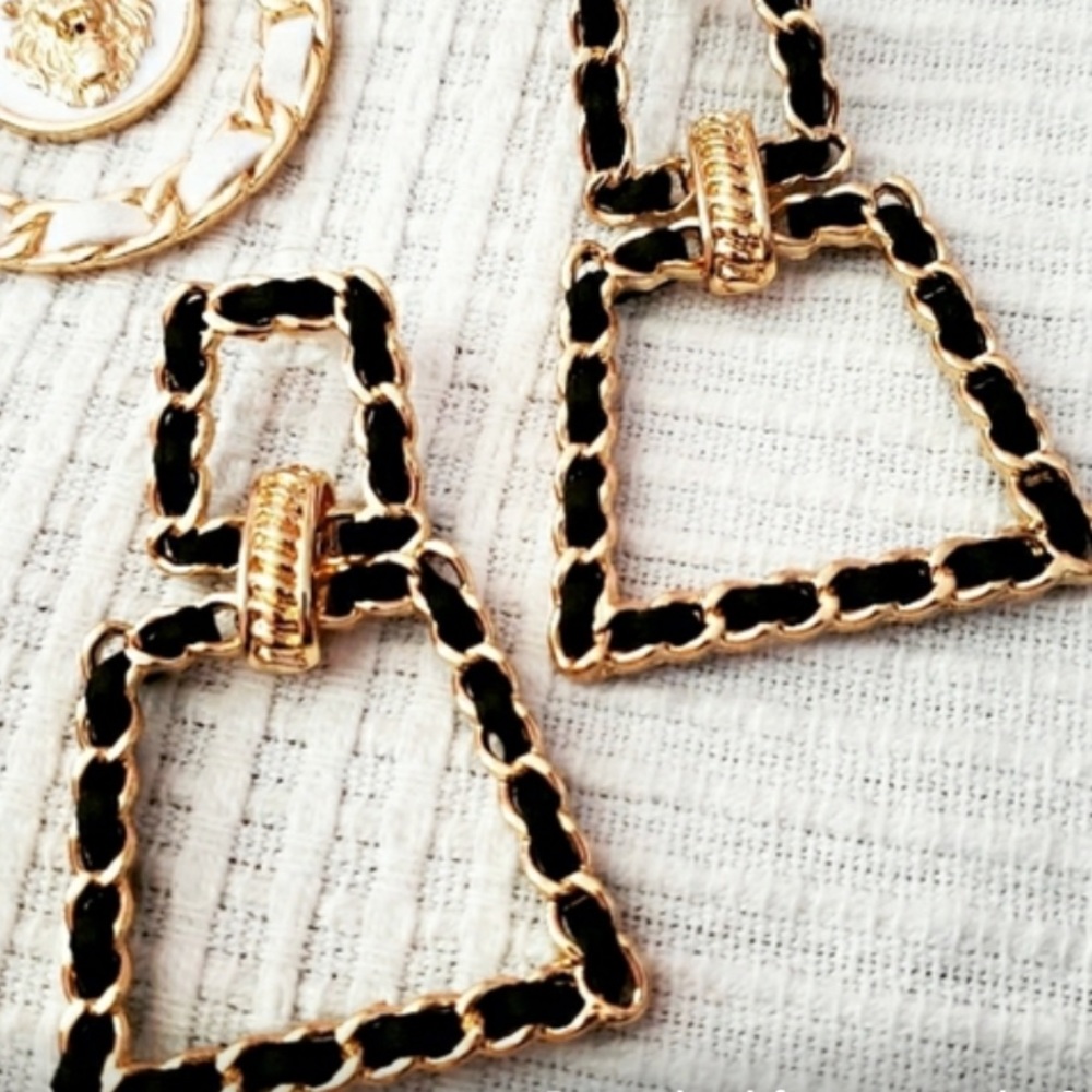 Black & Gold Earrings